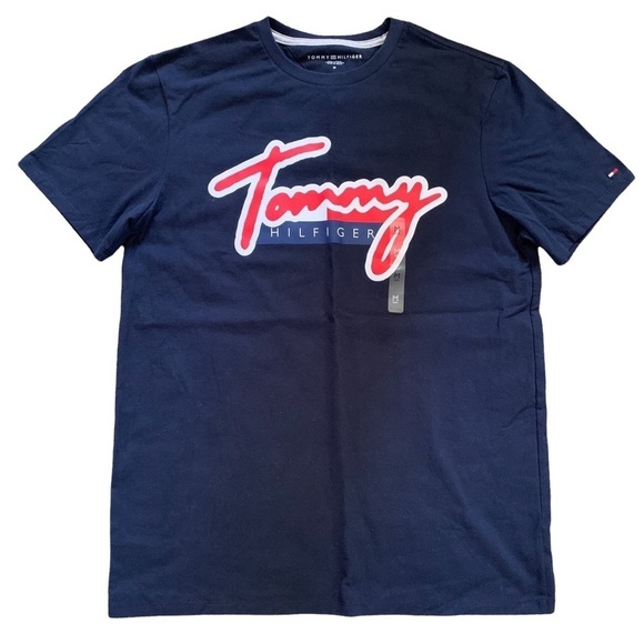 Tommy Hilfiger NWT Retro Vintage Style Graphic Tee Shirt Size Medium - Picture 2 of 11